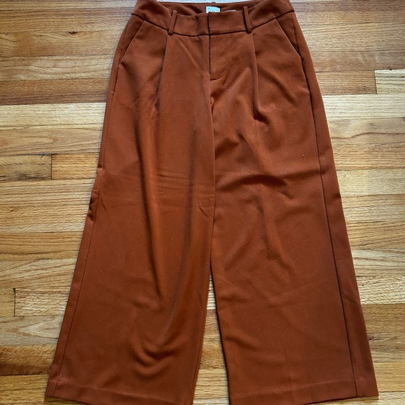 Terracotta Culotte Trousers - Picture 1 of 4